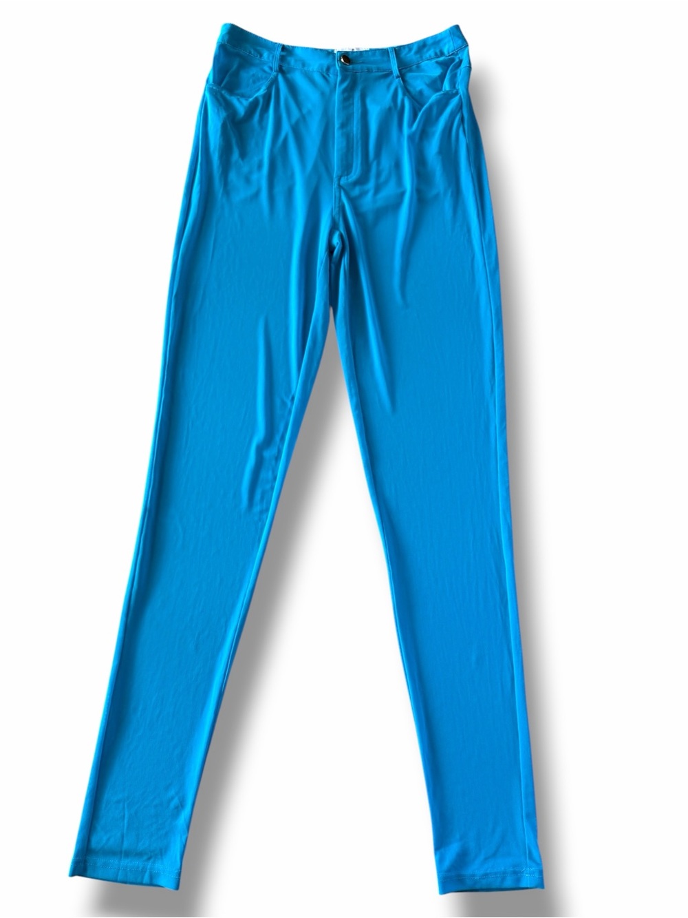 Shane Justin Runway Sheer Mesh Turquoise Pants Size Large